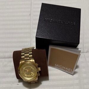 Michael Kors 8077 Radiant Gold Chronograph Watch